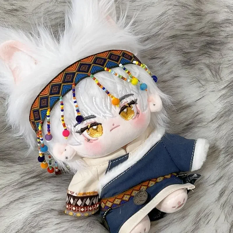 Time raiders dmbj wu xie zhang qiling wang tibetische mönche schnee cp kostüm für 20cm plüsch puppe ausgestopfte kleidung plushie kleidung sa