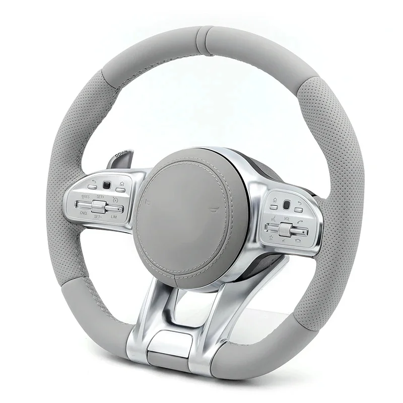 High Quality Customized Leather Steering Wheel W205 W213 W222 G350 C63 G63 G500 S500 E300 Glc Gle Gls Gla Cla Glk Interior Modif