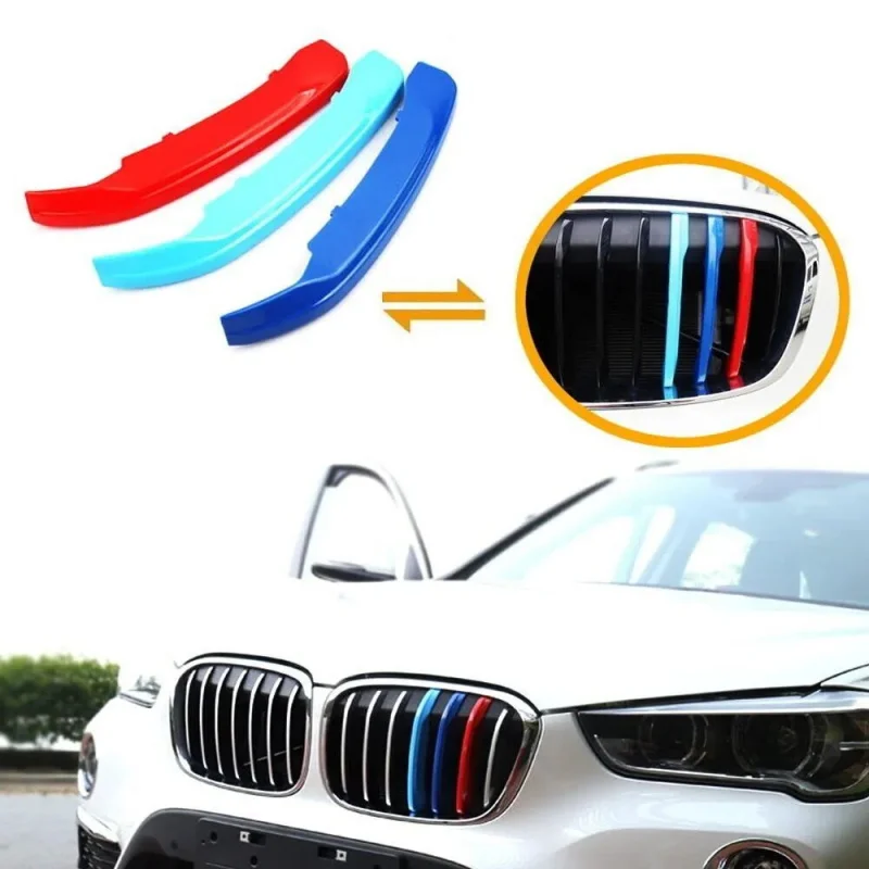 

Front grille trim for BMW X1 F48 2016-2019 pre-restyling, tricolor BMW 7cars