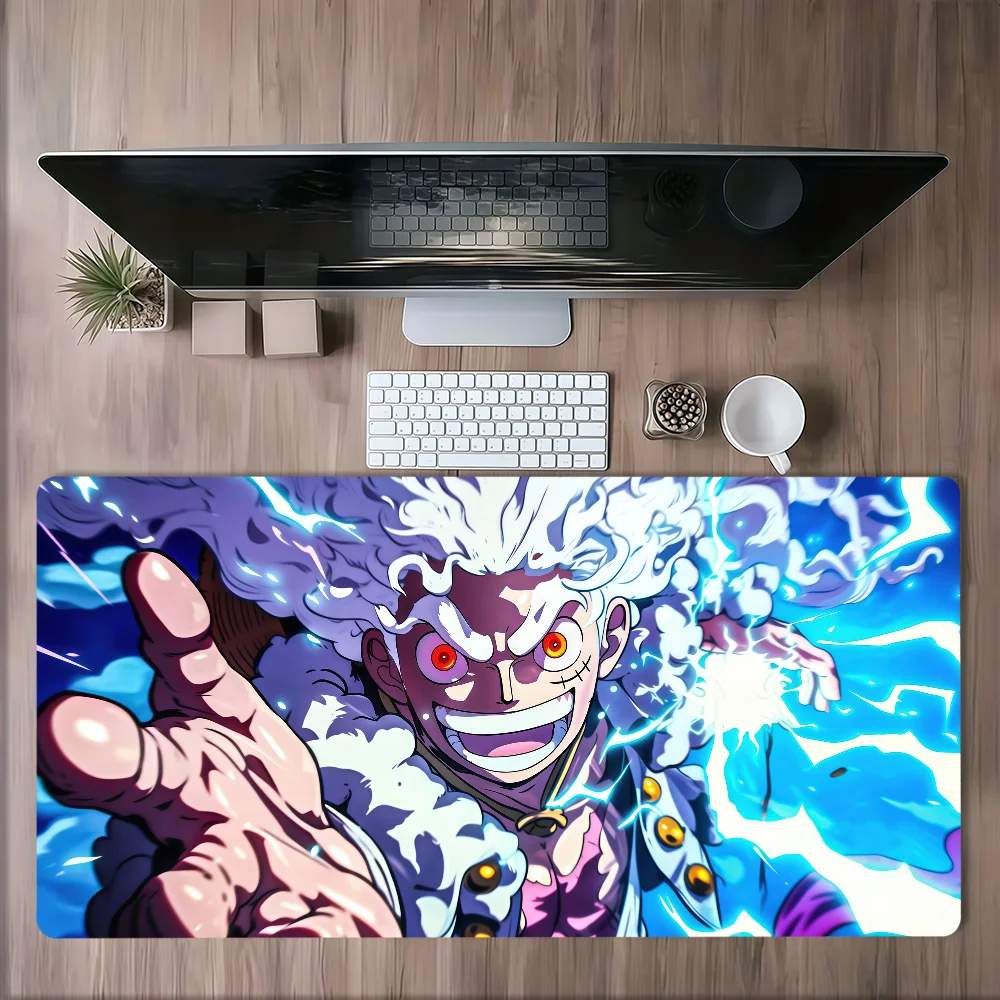 anime l-Luffy g-Gear 5 o-One p-Piece Mouse Pad Non-slip Lockedge Thickened Desktop MousePad Large Comfort Gaming Student