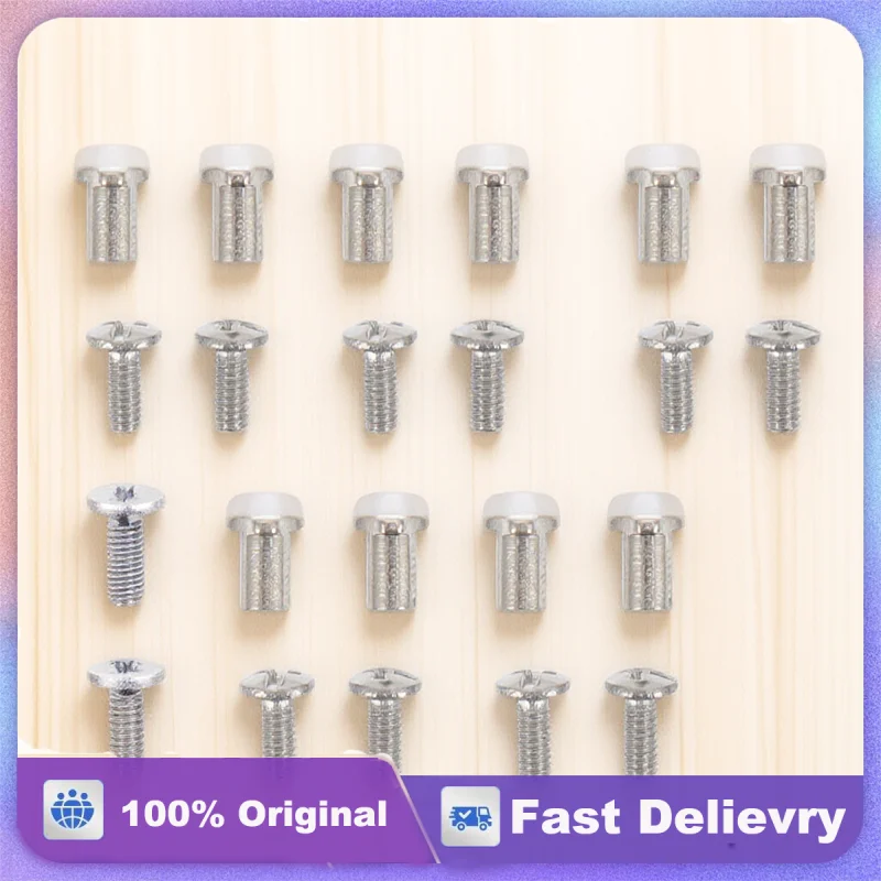 

Eyeglasses Repair Kit 2 Sets Replacement Screws Durable Metal Eyewear Parts Accessories Long Lasting Practical Design Easy