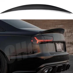 Suitable For 2012-2016 Audi A6 S6 C7 Sedan HK Style High-Quality Fiberglass Rear Spoiler Rear Trunk Lid Spoiler Rear Wing