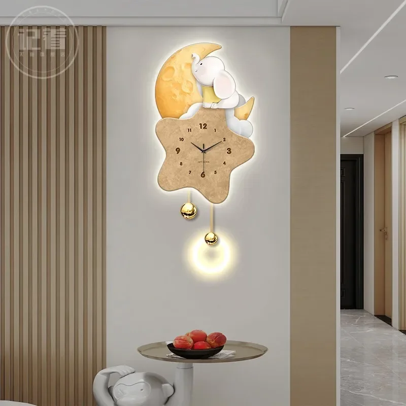 Silent Mural Wall Clocks Led Interior Large Silent Luxury Restaurant Wall Watch Nordic Minimalist Digital Reloj Home Decoration