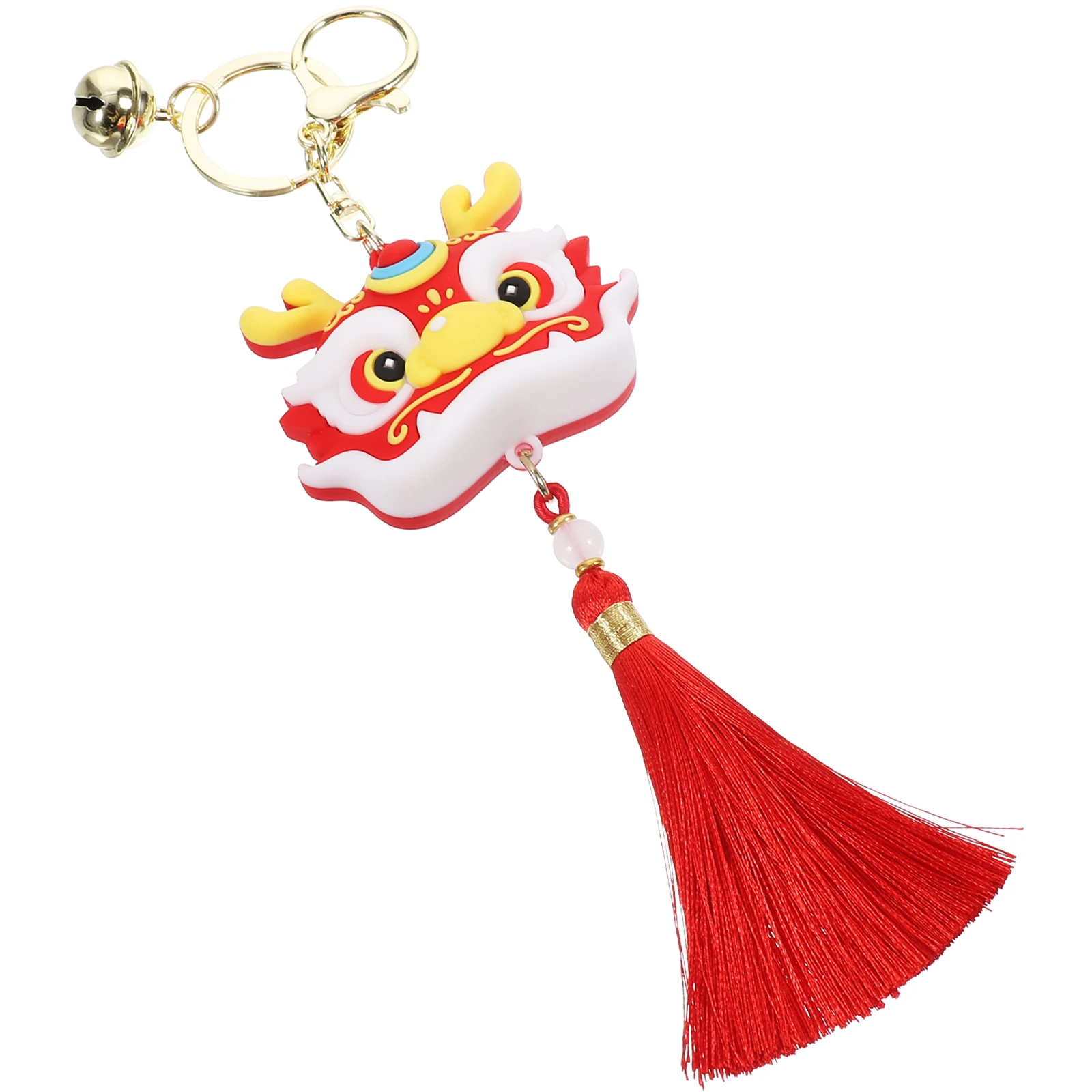

Dragon Keychain Unique Design Smooth Surface Decorative Charm Rings Bag Hanging Pendants New Year Gifts Lovely Key Rings Purse