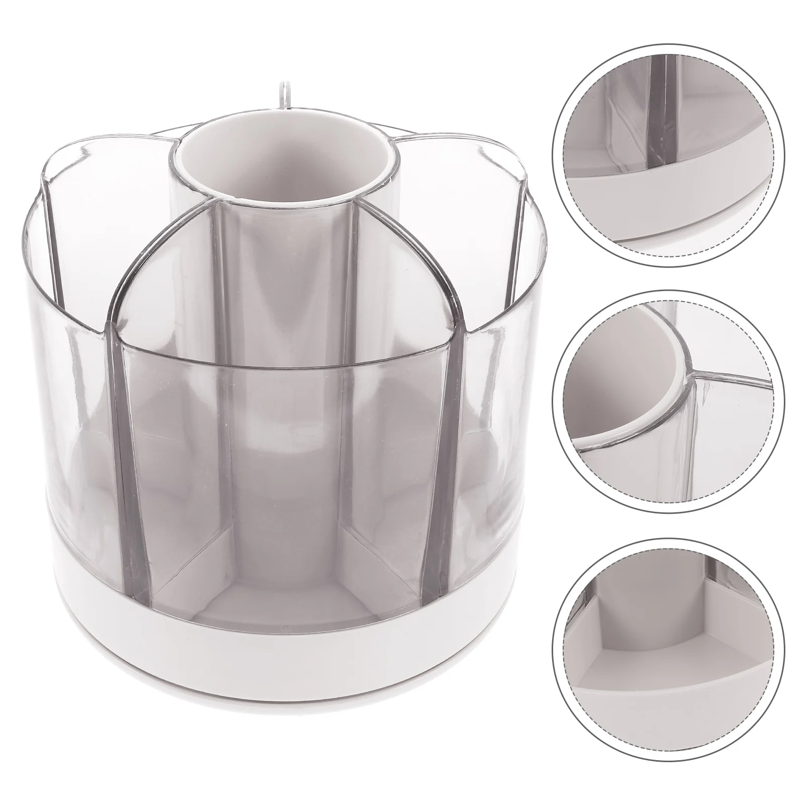 

Storage Box Vanity Desk Makeup ganizer Brush Holder Multi Grid Compact ganizer For Home Bathroom