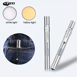 Aluminium Alloy Waterproof USB Chargeable LED Flashlight Powerful Rechargeable Torch Keychain Pen Flashlight For doctors