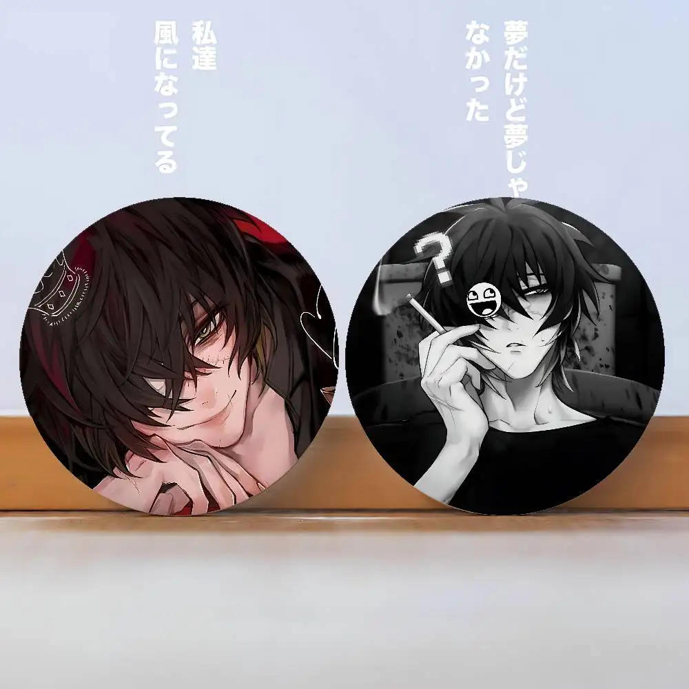 S-Slow Damage Badges Peripheral Lapel Pins Tinplate Round Brooch For Shoulder Bag Accessories Souvenir Gifts