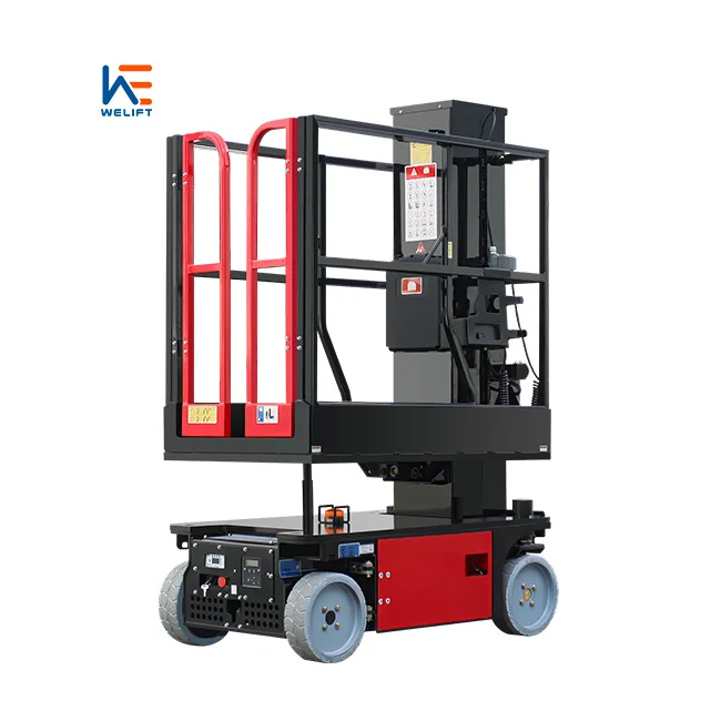 CE certification 227KG Self propelled vertical mast lift aerial work platform electric hydraulic lift