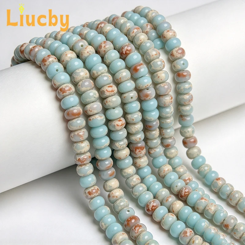 Großhandel Natürliche Shoushan-Stein-Abakus-Rondelle-Perlen für DIY-Schmuckherstellung Armbänder 4mm 6mm 8mm 10mm 15 Zoll Stränge – Detail 3