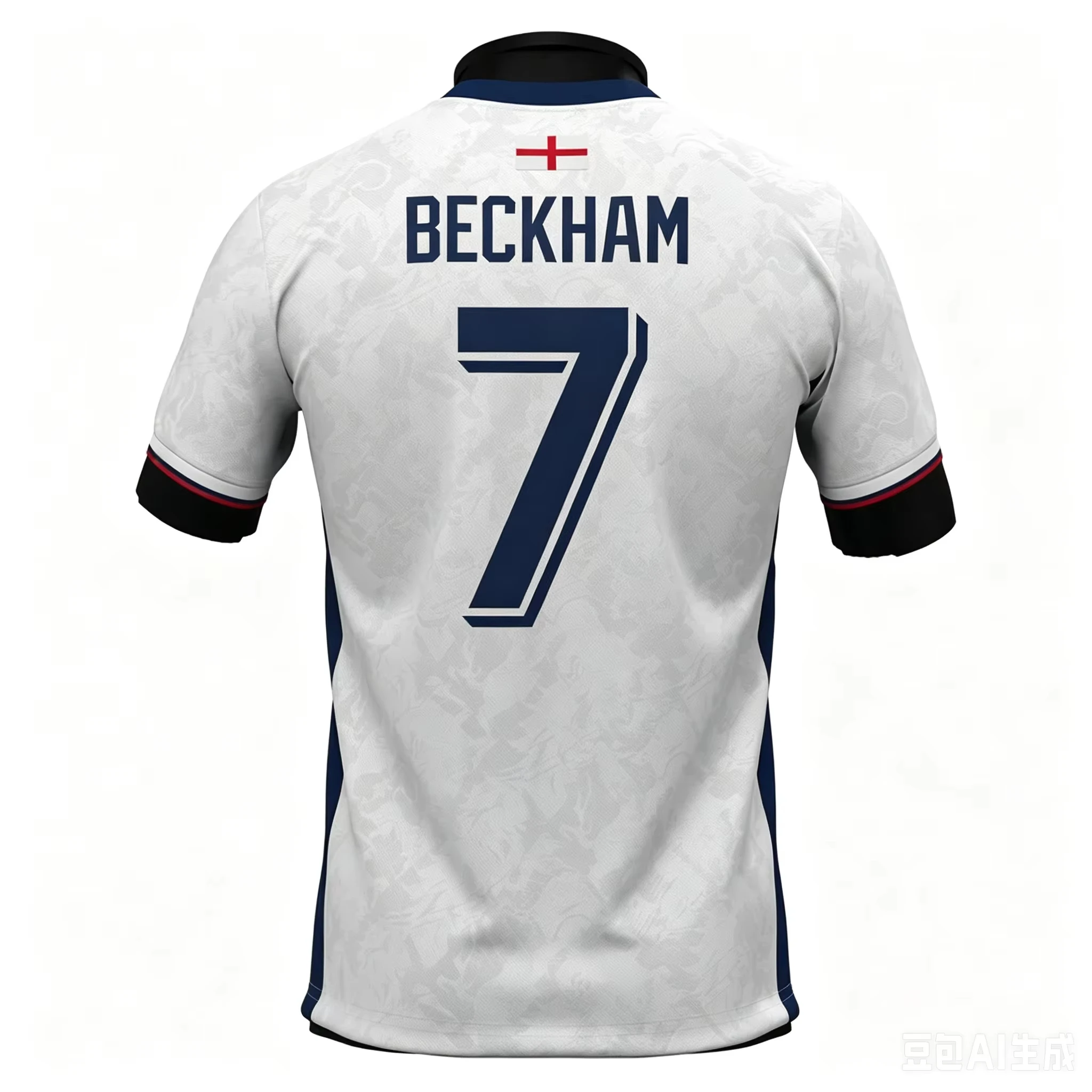2026 England Fußballtrikot T-Shirt, Herren Sommer 3D-Druck Sporttrainingsshirt Atmungsaktives Schnelltrocknendes Sweatshirt T-Shirt – Detail 6