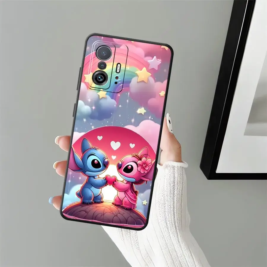 เคสโทรศัพท์แบบนิ่มสำหรับ Xiaomi Mi 10T 9 11T 14 Pro 9T CC9Pro 13 10 11 13 Lite ลายดิสนีย์ สติทช์ คู่รัก