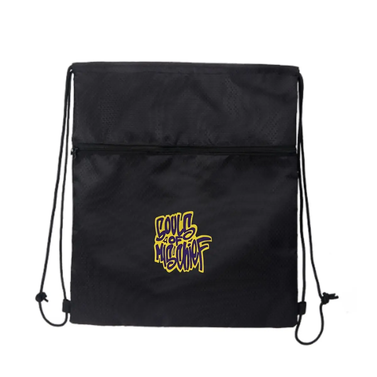 

Souls of Mischief Graffiti - Style Text Graphic Fashionable Drawstring Backpack Portable Travel Backpack