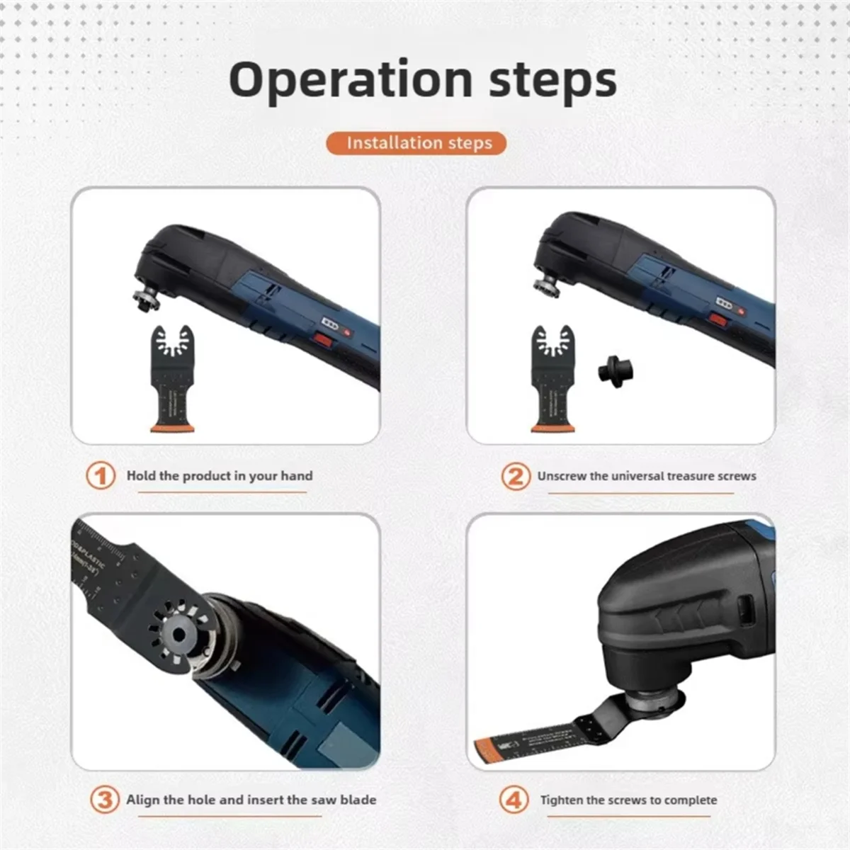 BAAQ 10 шт. осциллирующие пильные полотна, многофункциональные биметаллические многофункциональные полотна с изогнутыми краями, японское полотно с зубьями