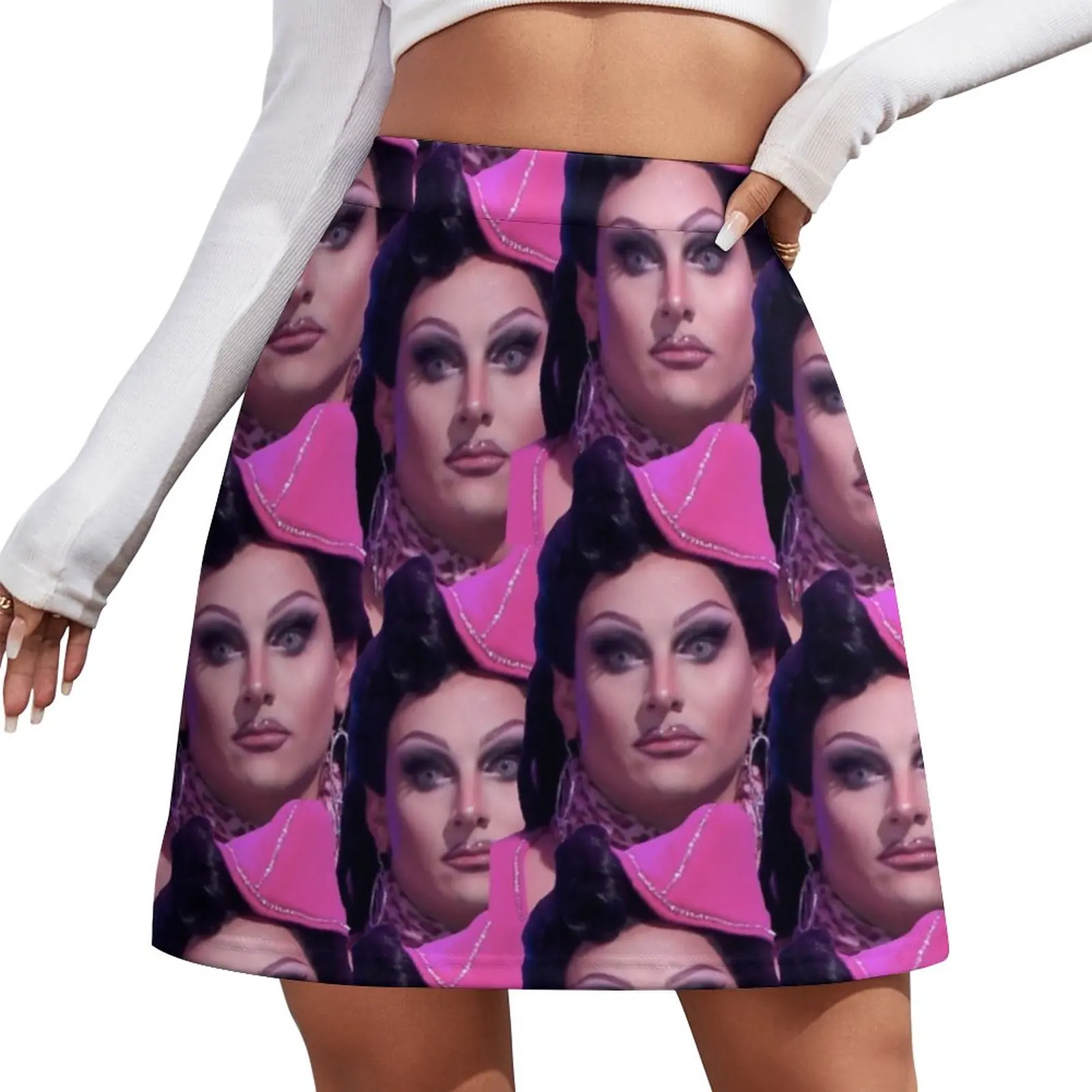 

Jan Face Crack Meme Design Mini Skirt luxury women skirts women's skirt 2023 trend