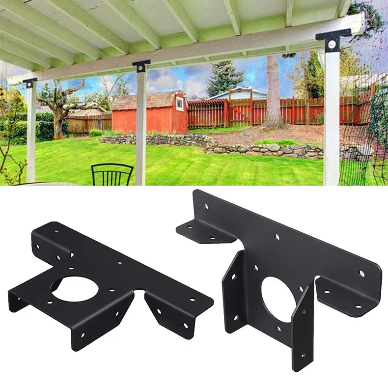 2 Pack Heavy Duty Pergola Corner Brackets Extension T Brackets For 4 X 4 Post Bracket Pergola Gazebo Kit Durable