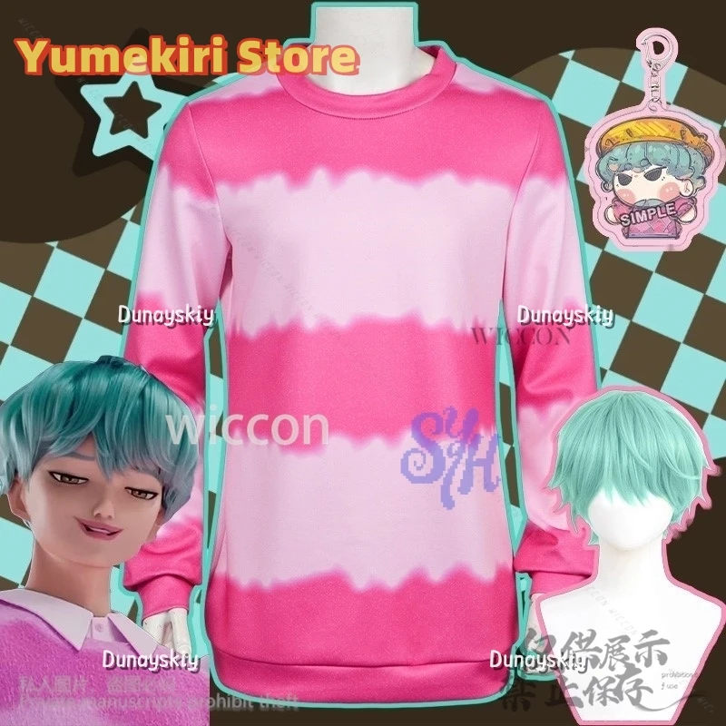 

Kpop Demon Косплей Saja Мальчики Детский Аниме Костюм Свободный Свитшот с круглым вырезом Длинный рукав Kawaii Y2k Униформа Парики Хэллоуин Вечеринка