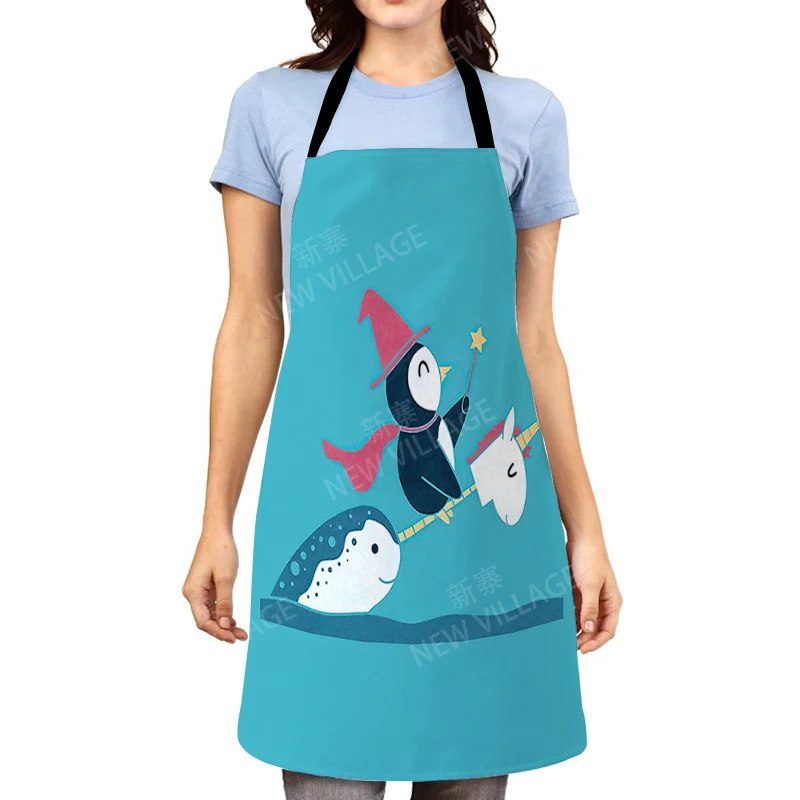 Aesthetic Women kitchen apron kids original Children Waterproof girl princess waiter work apron oil proof cartoon kawaii cute