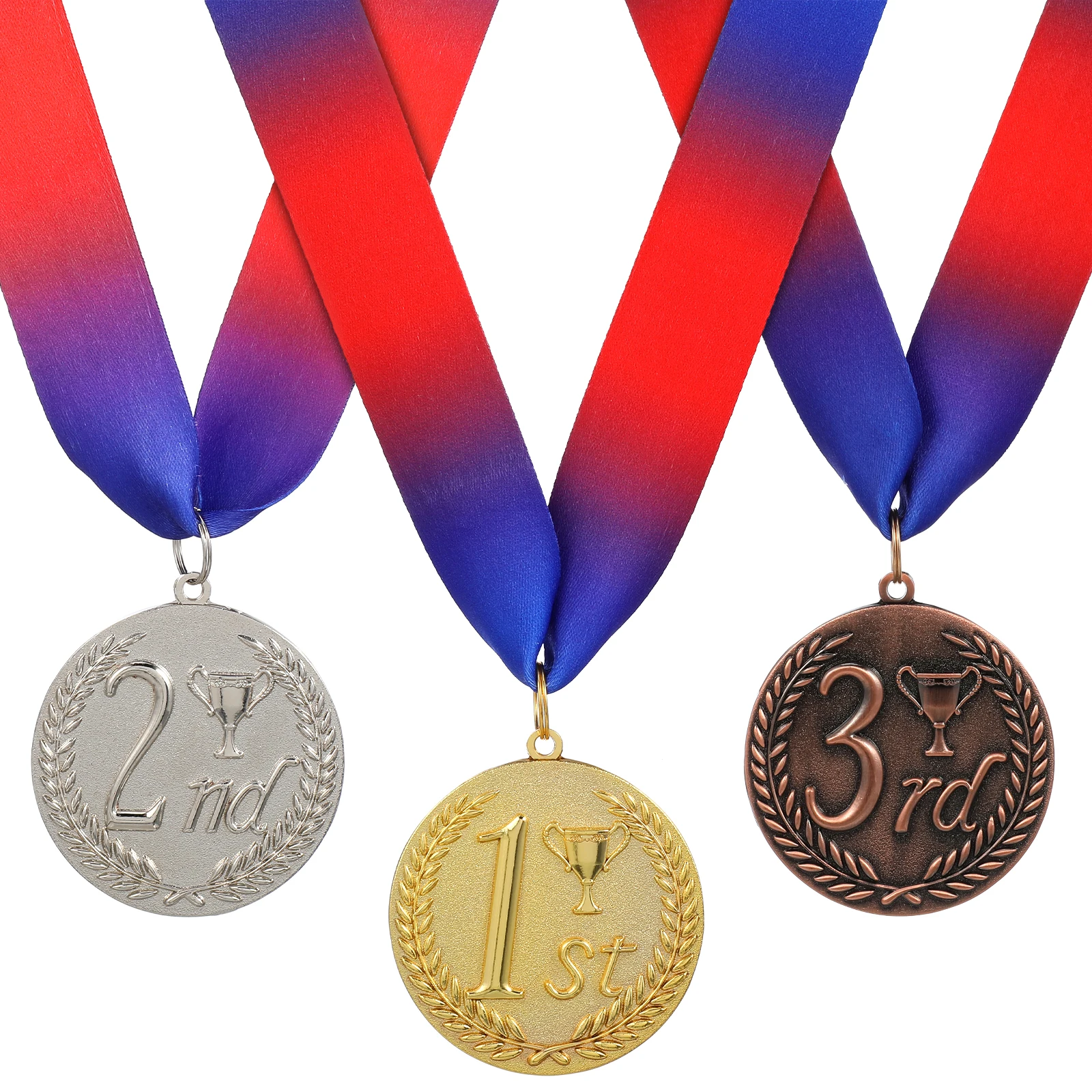 

3 Metal Place Prize Medals Prize Sports Game Awards Game Athletics Medals Decor Competition Sports Awards Set Souvenir