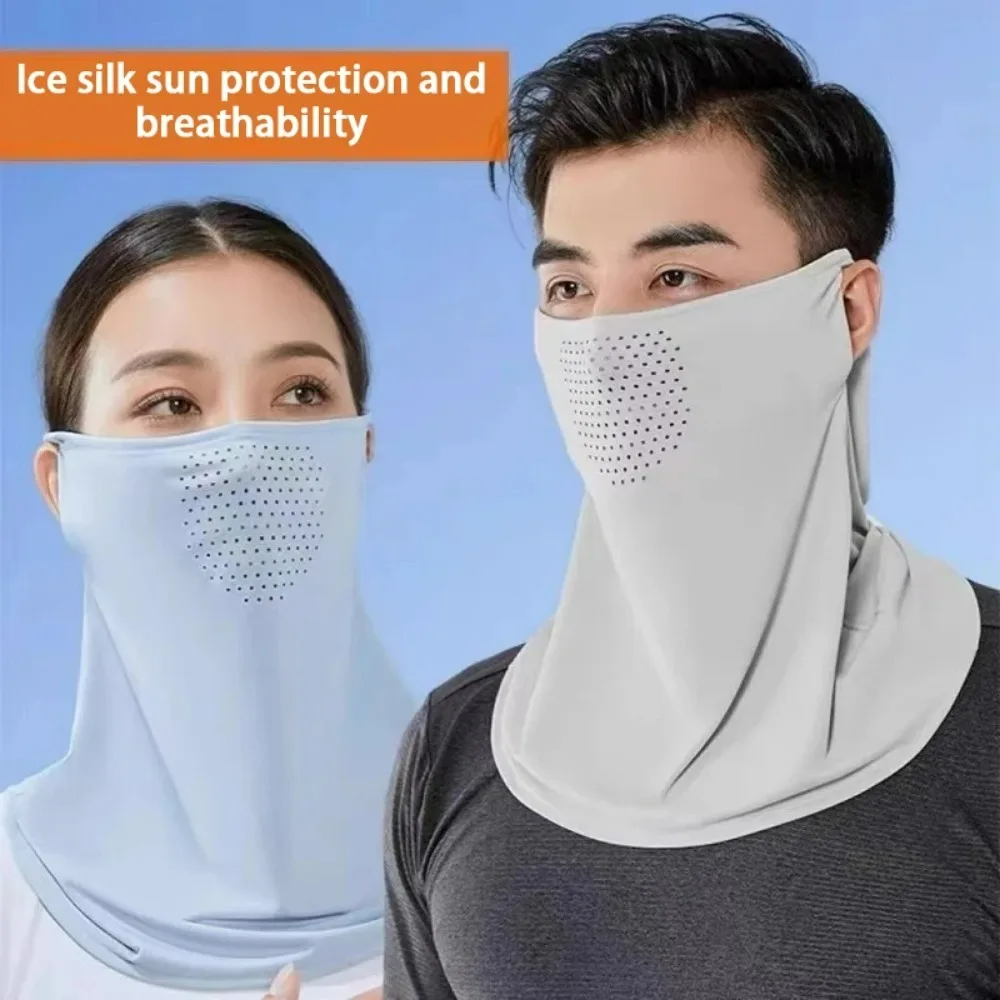 Ice Silk UV Protection Mask for Men and Women - Full Face An
