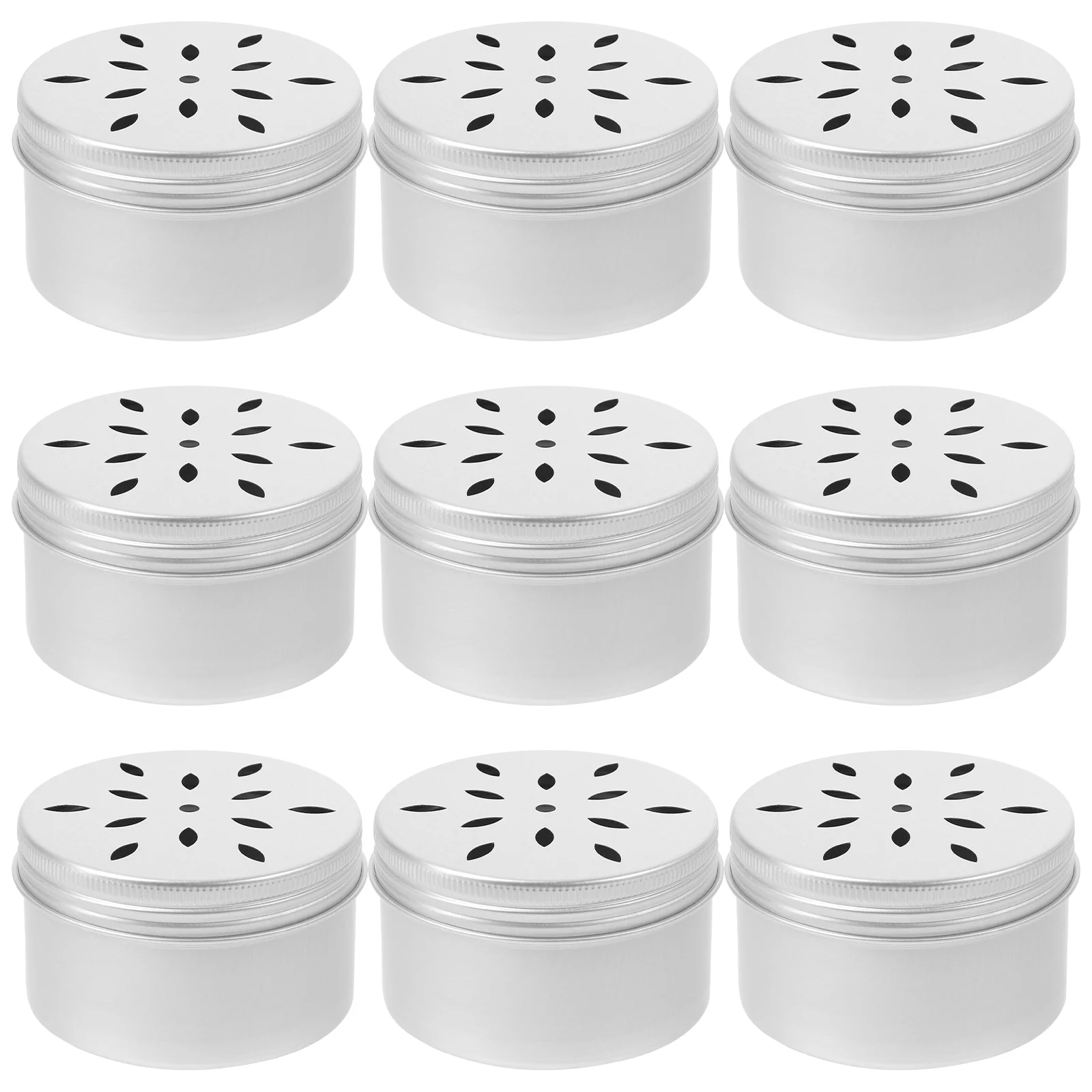 10 Pcs Puppy Dog Scent Training Boxes Keep Warm Aluminum Nose Holder Odor Case Work Equipment Kit Container