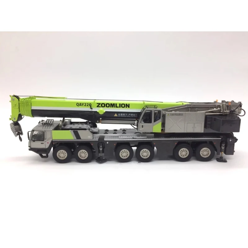 Diecast 1:50 Scale ZOOMLION QAY220V Terrain Crane Alloy Engineering Model Collection Souvenir Boy Hobby Static Display Gift Toy