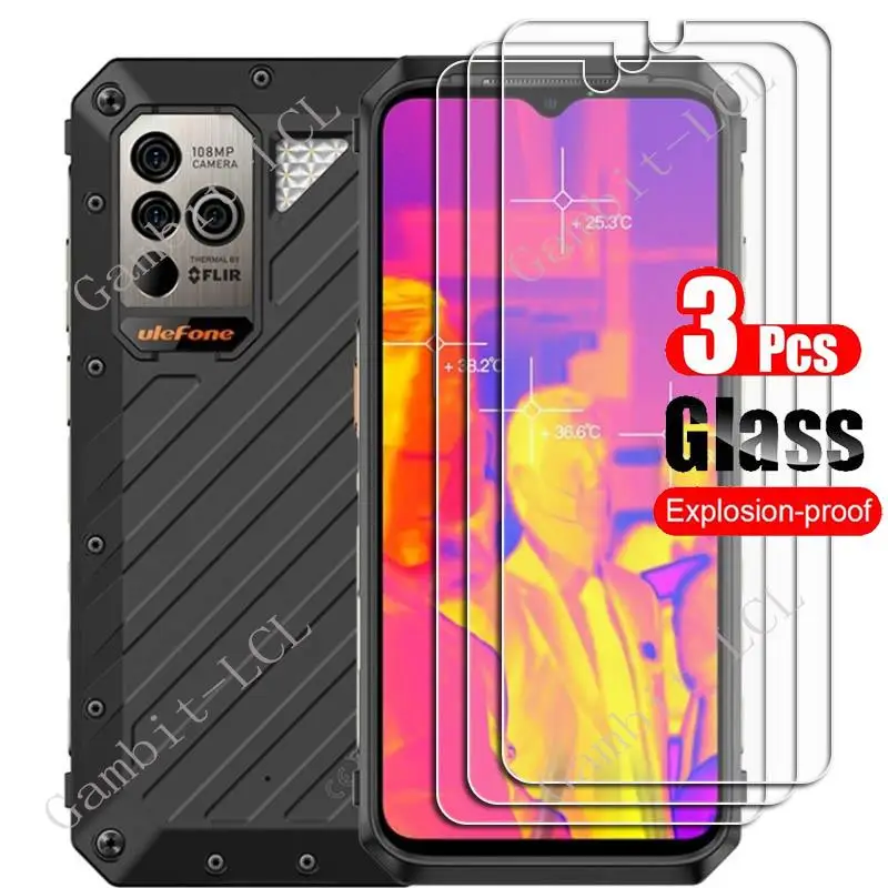 Vidrio Templado HD de 3 piezas para Ulefone Power Armor 19, 18, 18T, película protectora de 6,58 \