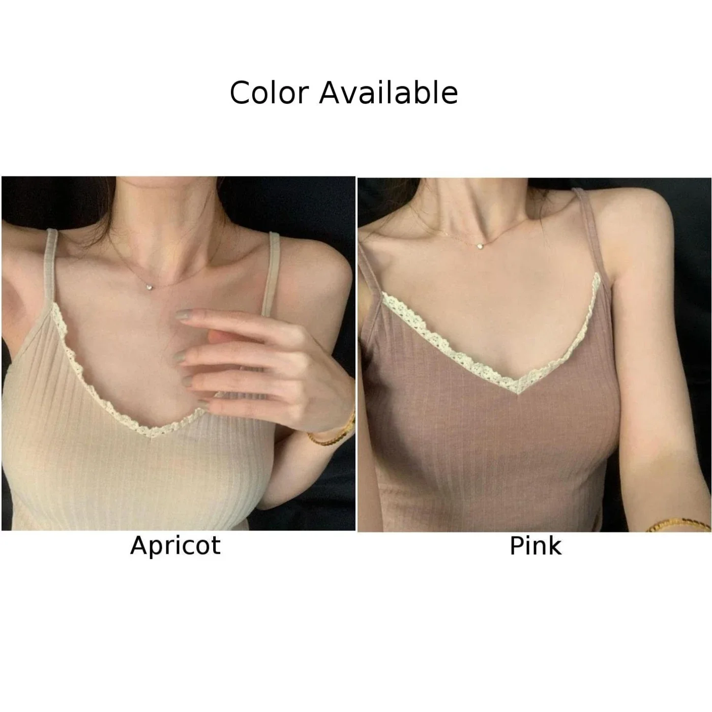 Casual Summer Wear Retro Lace Tank Spring Summer Polyester Fabric Regular Length Slight Stretch Comfortable Fit