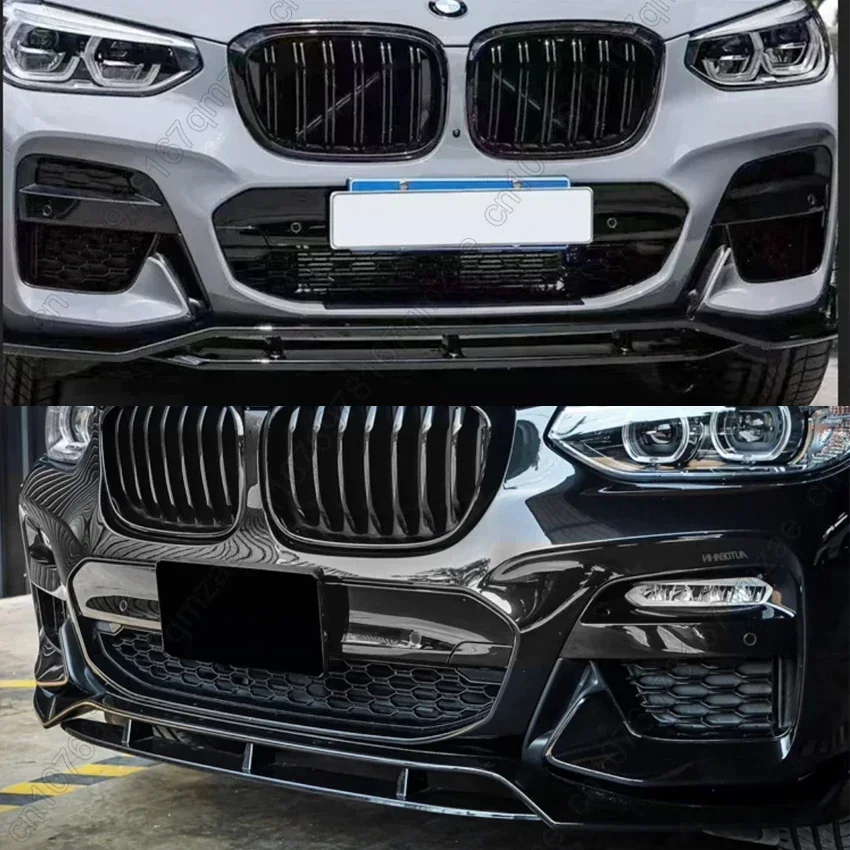 Front Bumper Lip Splitter Spoiler Diffuser For BMW X3 G01 & X4 G02 M Sport 2017-2021 4PCS CAR Bumper Guard Protector Cover Kits