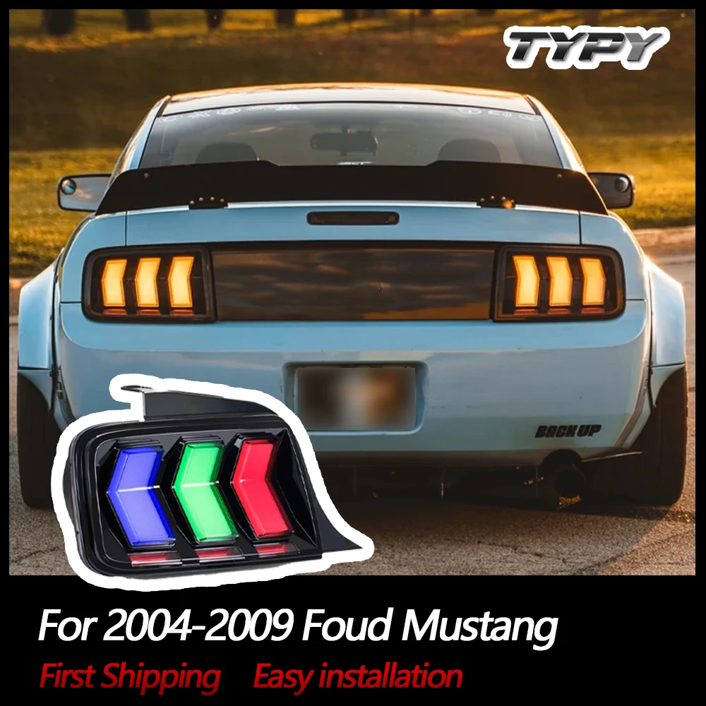 

Car Lights For Foud Mustang RGB 2004-2009 Taillight LED Projetor Tail Lamp Daytime Running Light Automotive Accessories