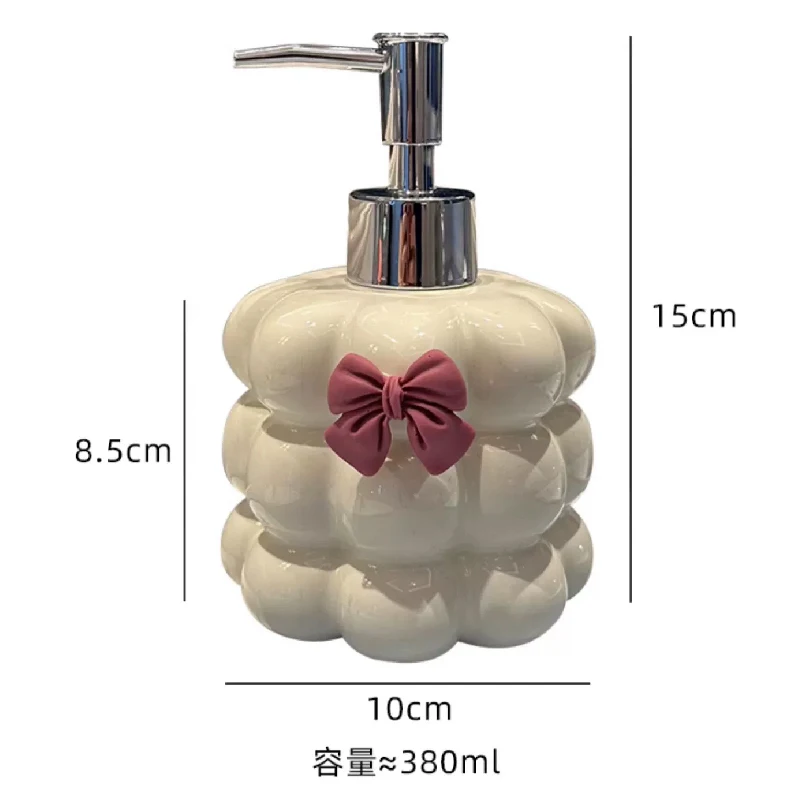 Bathroom Supplies Ceramic Emulsion Bottle Bathroom Shower Gel Press Bottle Creative Soap Dispenser Bathroom Decoration Modern