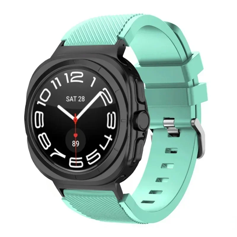 sports soft Silicone Strap For Samsung Galaxy Watch Ultra 2025 47mm breathable band For Samsung Watch 8 40mm 44mm 8 Classic 46mm