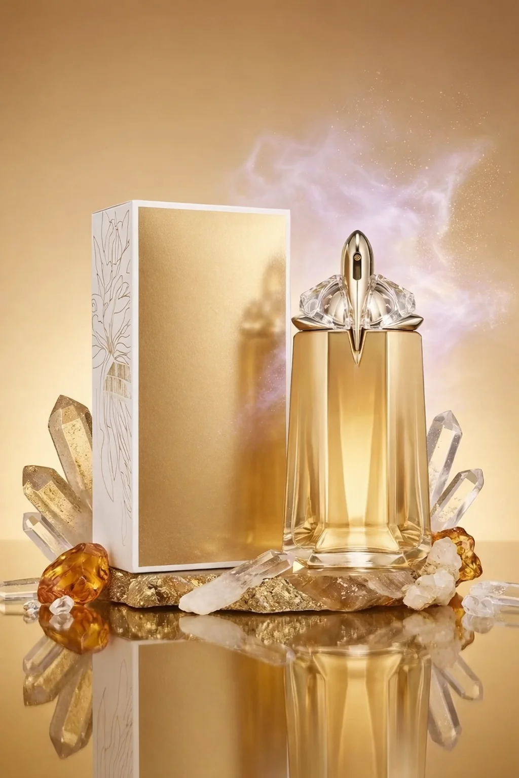 Perfume para Mujer 90ml, Fragancia Amaderada Ámbar de Larga Duración, Jazmín Besado por el Sol, Vainilla Bourbon, EDP Recargable, Regalo de Lujo para Mamá