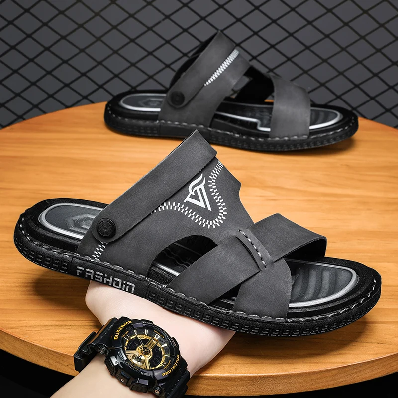 Summer casual sandals breathable men's sandals and slippers student sports soft-soled beach sandals outdoor dual-use sandals