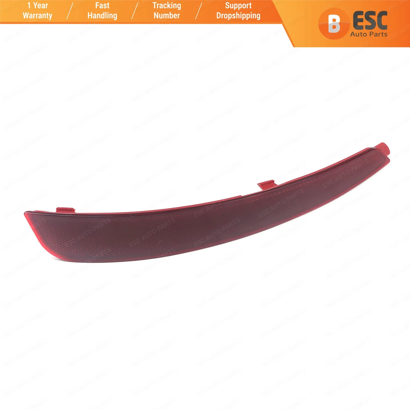 

ESP1067 Rear Bumper Reflector Light Tail Stop Lamp Cover Red Color LEFT 5E5945105 5E9945105 For Skoda Octavia 2012-2016