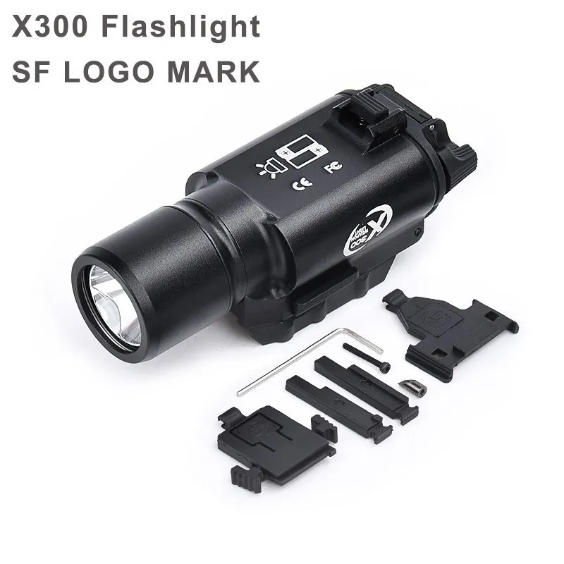 Airsoft Tactical X300 X300U X300UH-B Pistol Scout Light X300V Strobe Flashlight SF XH35 Hunting Weapon gun Gloc17 Lanterna Lamp