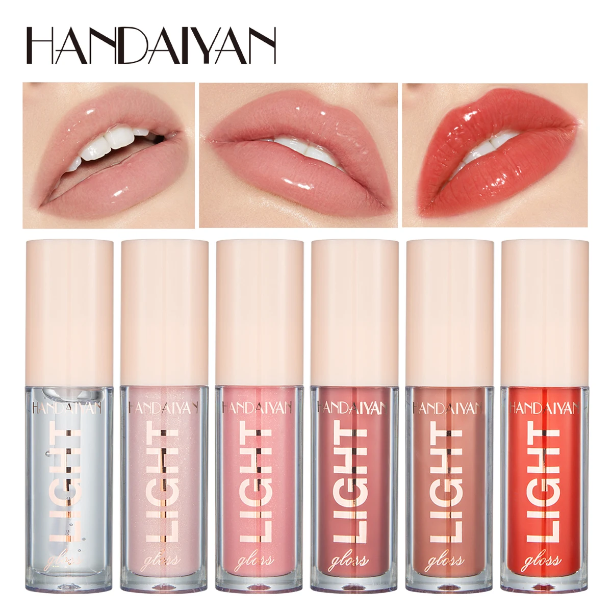 12-Color Mirror Shine Liquid Lip Gloss, High-Gloss Lacquer Finish, Hydrating and Moisturizing, Pearlescent Glass-Like Lip Tint