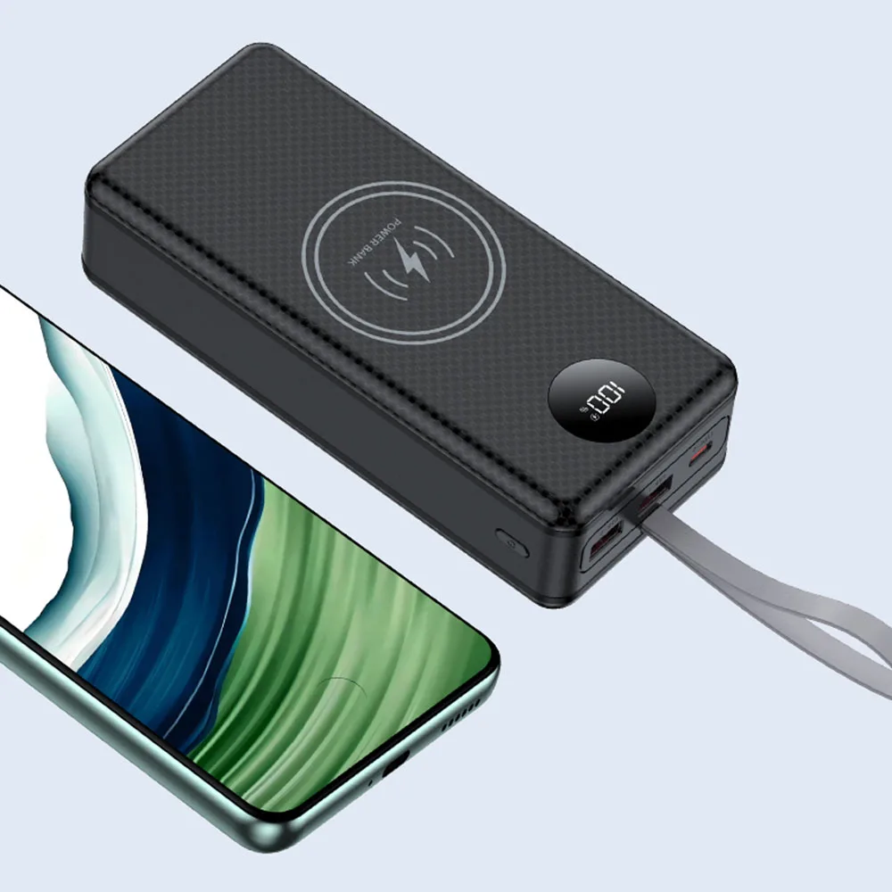 No Battery Power Bank Case 16*18650 20000mah Lithium Battery Charging Fast Charging LED Light Outdoor DIY Battery Holder Box