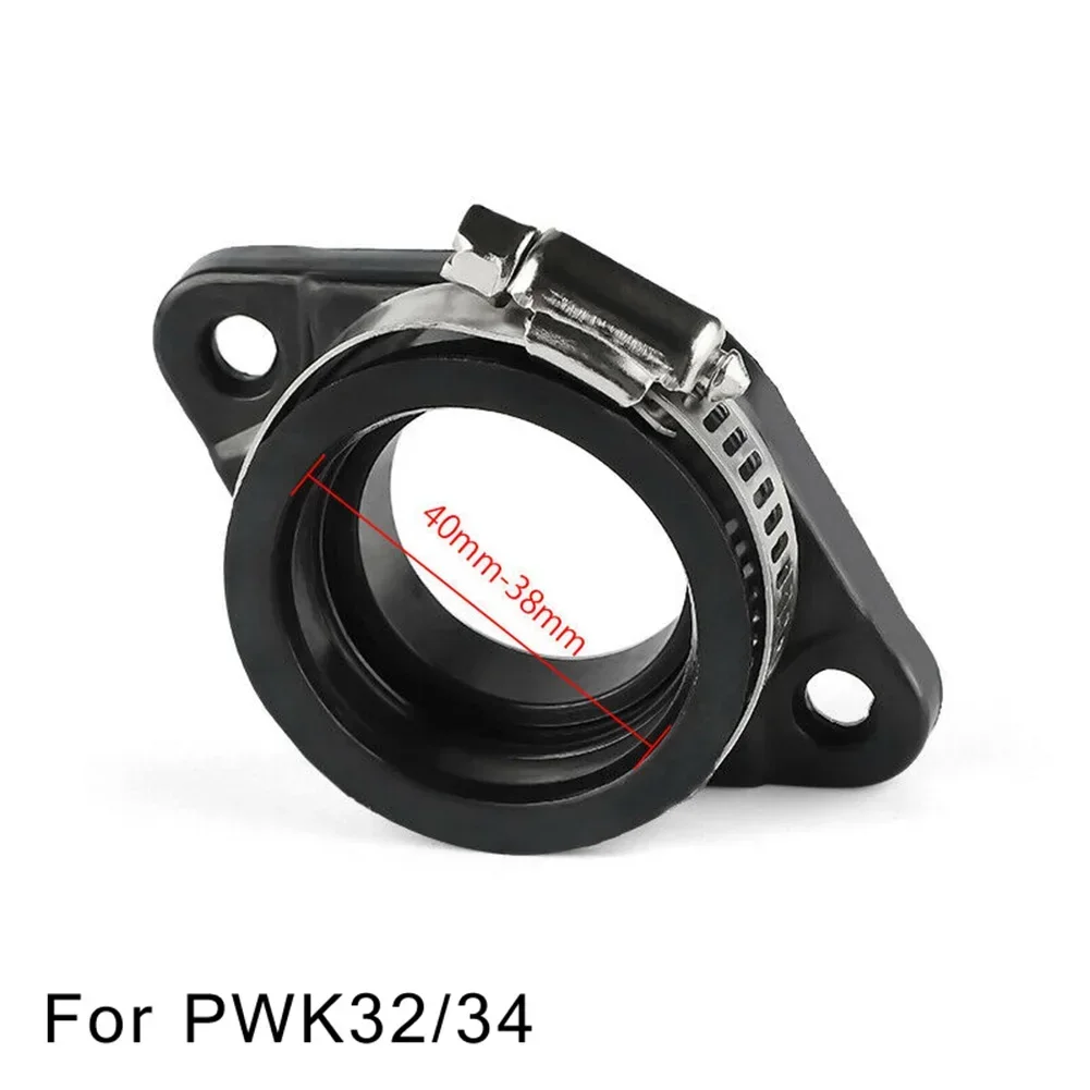 32mm 34mm Carb Flange Intake Adapter Manifold Boot For Mikuni 30-34 Carburetors Direct Replacement
