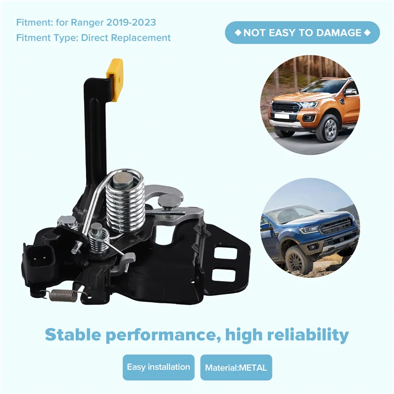 Trava do capô dianteiro do carro para ford ranger 2019-2023 número da peça KB3Z-16700-A kb3z16700a acessórios automóveis