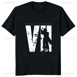 Japan Game Final Fantasy Creative Printed Cloud Strife Tshirt VII Remake Harajuku Anime Man T-shirt Causal Hipster Comfort Tees