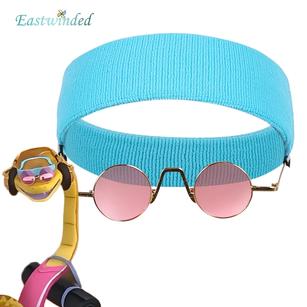 

Cartoon Movie Bad Guys Mr. Snake Cosplay Blue Hairband Sunglasses Set Costume Accessories Disguise Prop Halloween Carnival Party