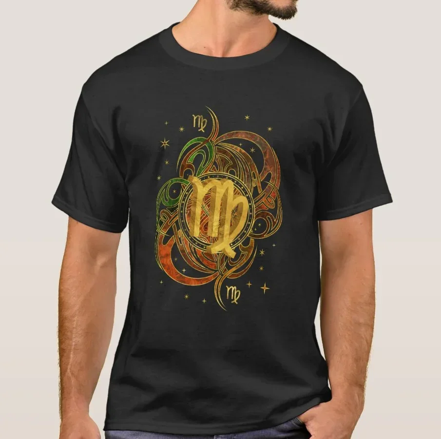 Fashion Virgo Zodiac Sign Earth Element Birthday Gift T Shirt. 100% Cotton Short Sleeve O-Neck Casual T-shirts New Size S-3XL