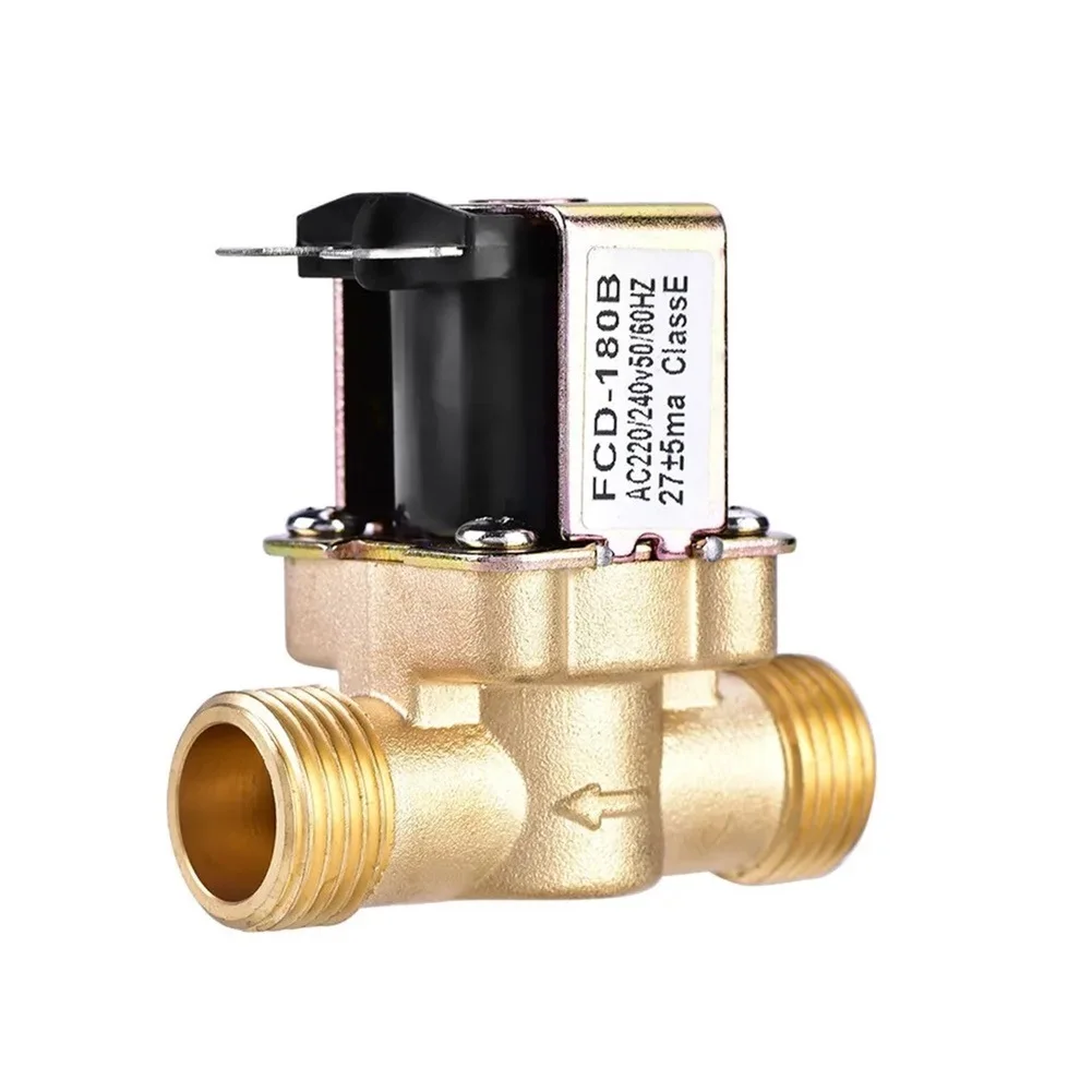 Efficient For Water Control with AC 220V Brass Electric Solenoid Valve Featuring Flow Monitoring and Easy Setup