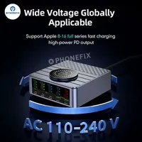260W 6 Ports USB Charger Staion 15W Wireless Charging QC3.0 PD3.1 140W Fast Charger For iPhone Xiaomi ipad Samsung Laptop