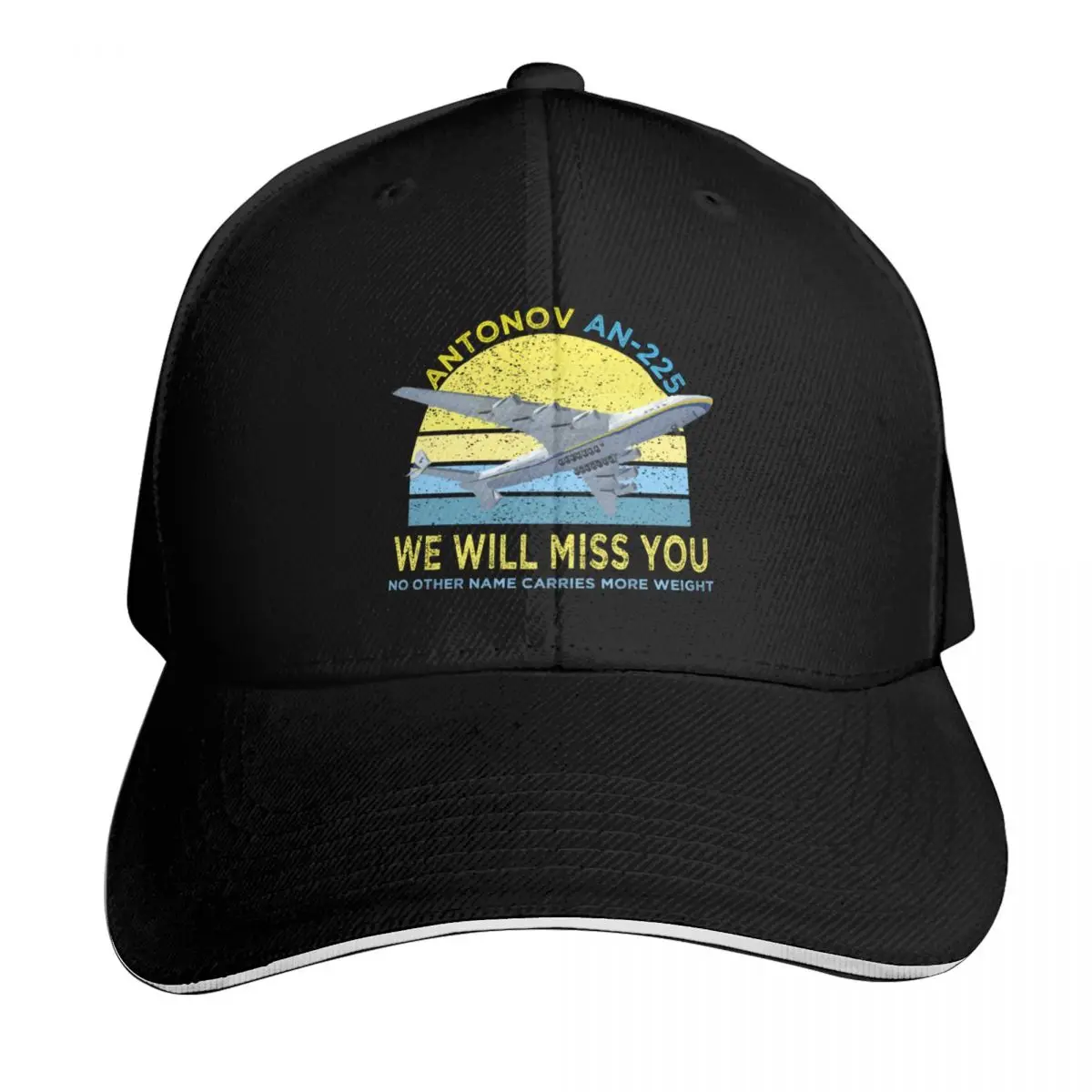 Rip ANTONOV AN-225 MRIYA Cargo Jet - We Will Miss You Baseball Cap Men Women Casual Summer Sport Sun Cap