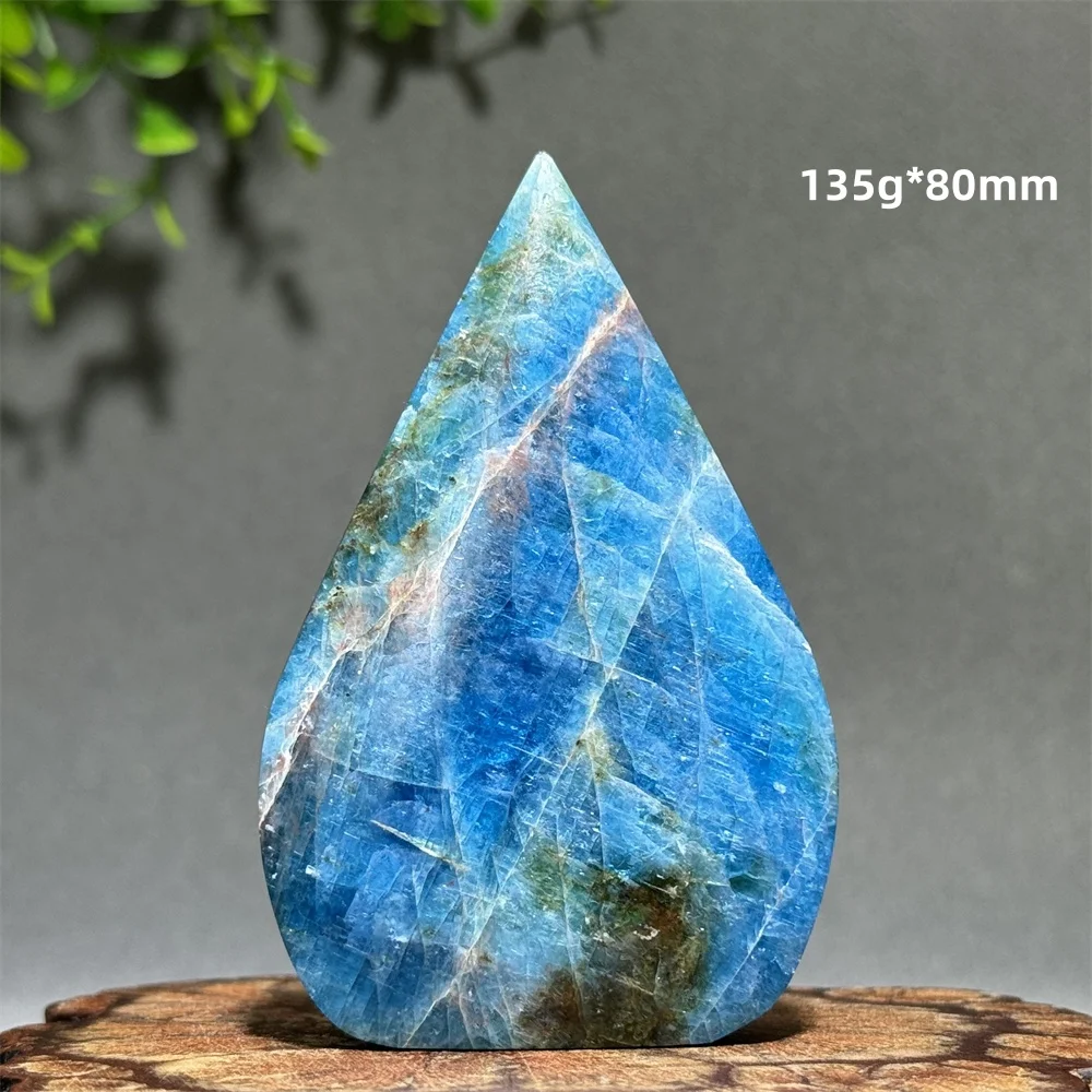 الياقوت الطبيعي الأزرق الفوسفور الرماد شكل حر الشعلة جمع المنزل الطاقة الديكور هدية الريكي التأمل شفاء جوهرة #2