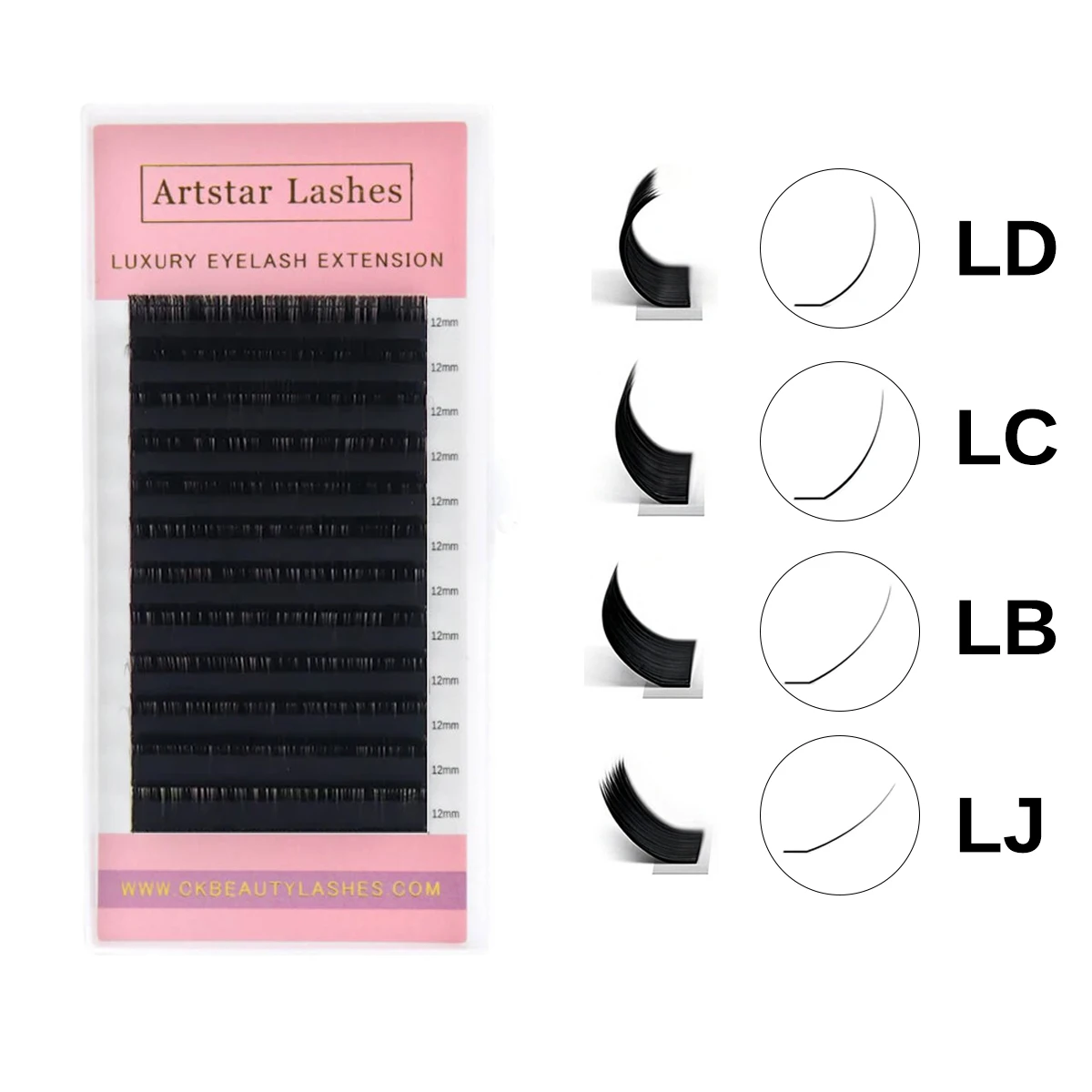 Individual Eyelash Extensions M L LJ LB LC LD Curl Matte Black PBT Soft Lashes for Professional Lash Artist Eyelash Grafting