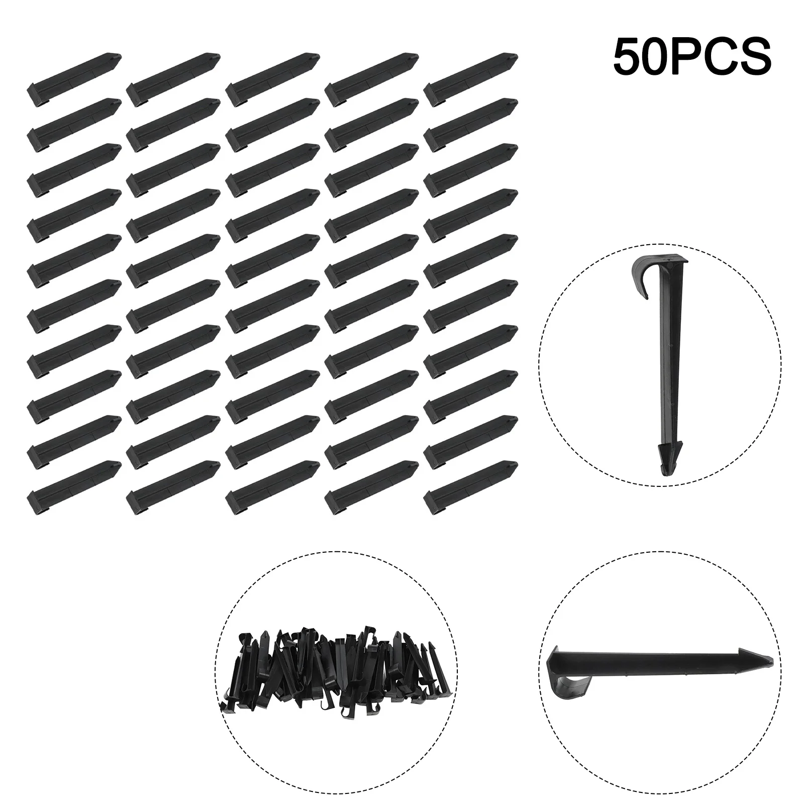 

Черные высококачественные наземные колья, колышки для шлангов, упаковка линий, дырявая труба, 50 шт., трубка DN16, удержание двора, ирригационный пейзаж