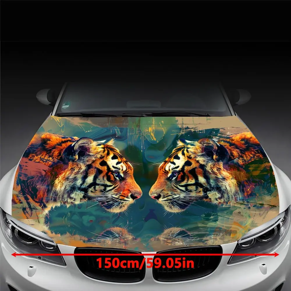 Fierce Tiger Car Sticker - Durable & Long-Lasting Vinyl Decal for SUVs