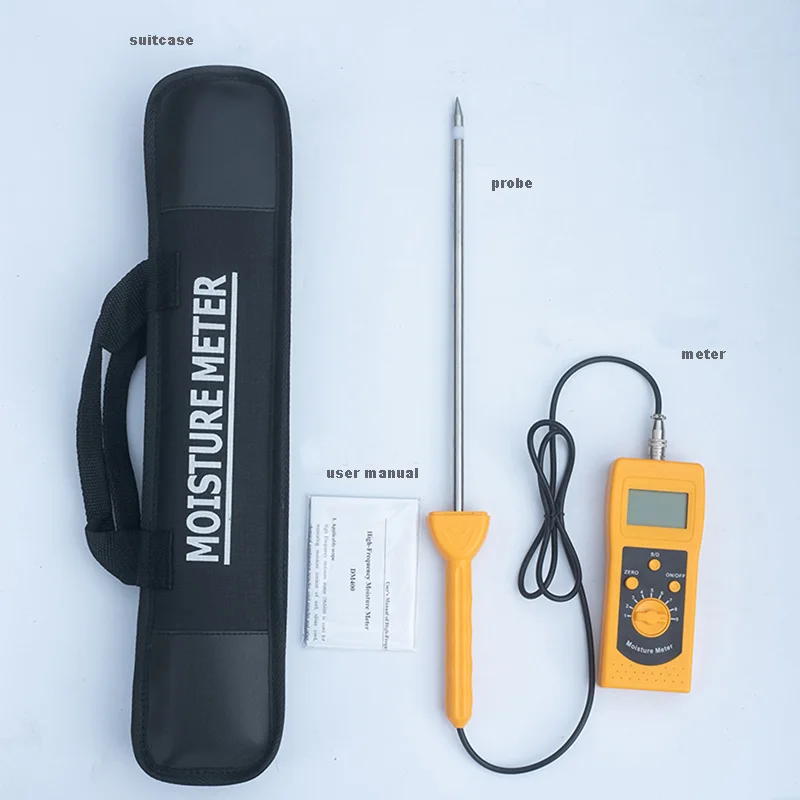 Portable soil water content tester machine grain probe moisture meter